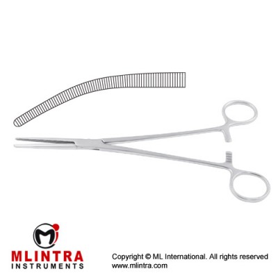 Roberts Haemostatic Forceps Curved Stainless Steel, 21.5 cm - 8 1/2"